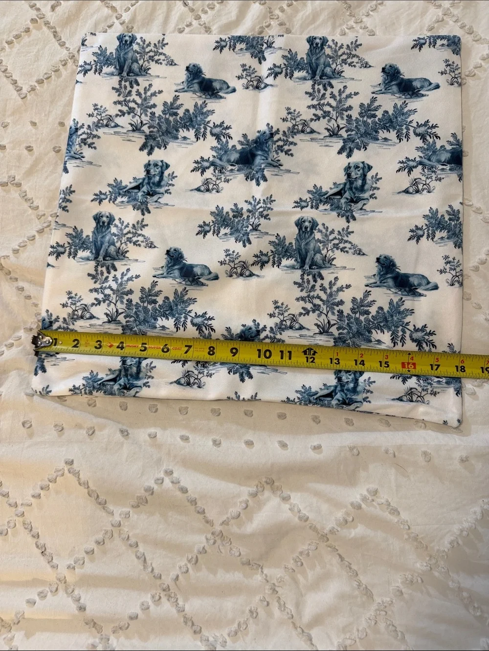 Set of Two Decorative Blue and White Toile Pillow Covers nwot